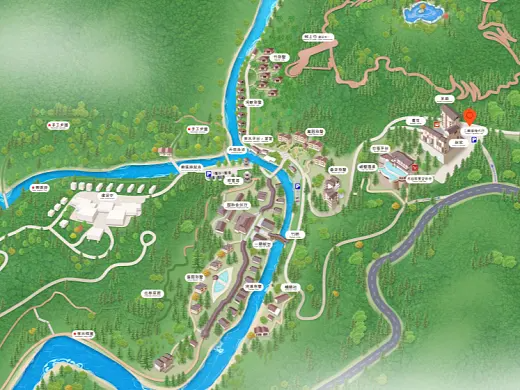 临河结合景区手绘地图智慧导览和720全景技术，可以让景区更加“动”起来，为游客提供更加身临其境的导览体验。